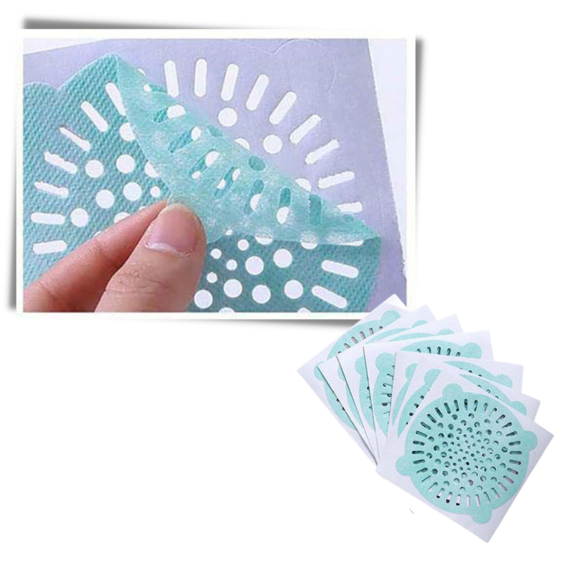 10-Pack Adhesive Disposable Drain Filters