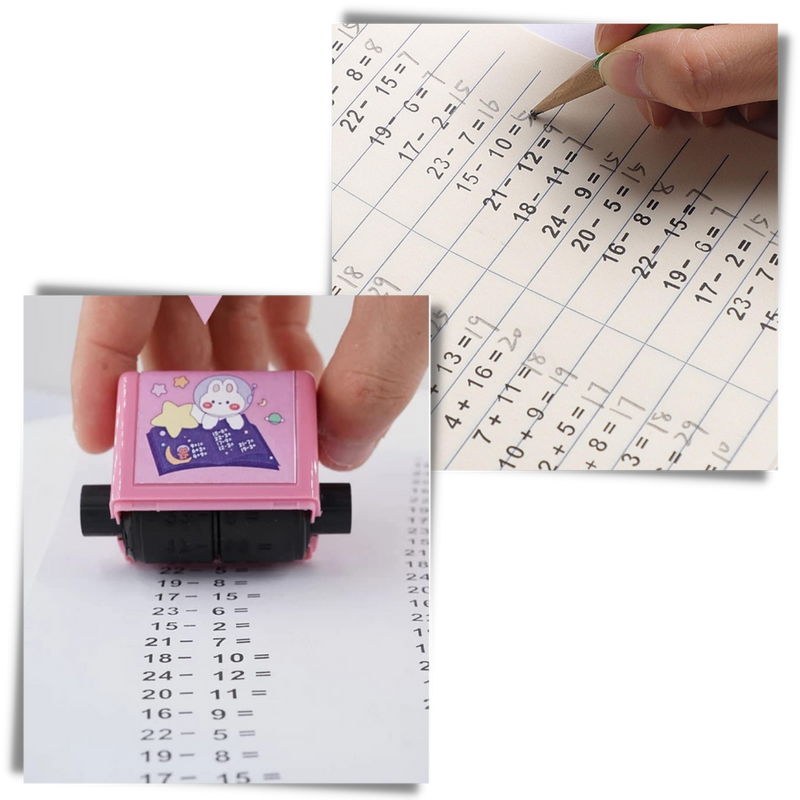 Maths Sums Practice Stamp
