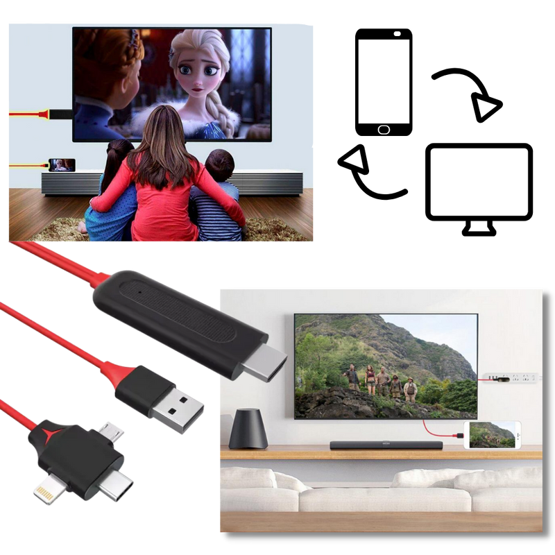 HMDI Adapter Cable for Phones and Tablets