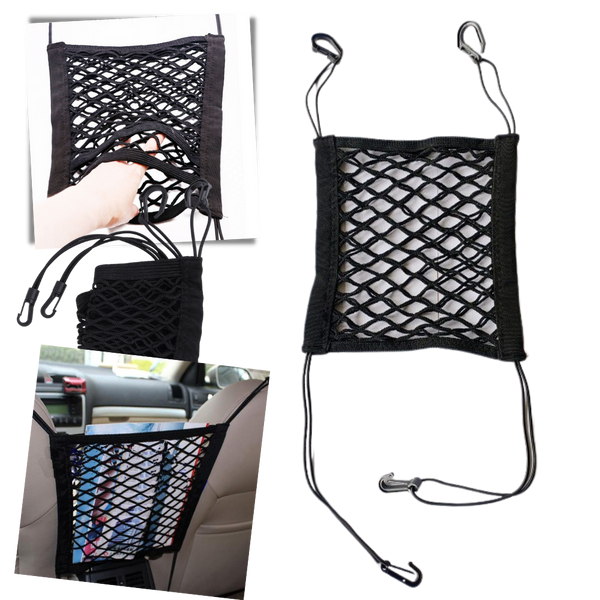 Elastic Storage Organiser Net for Cars