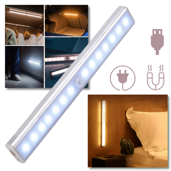 Magnetic motion sensor LED light