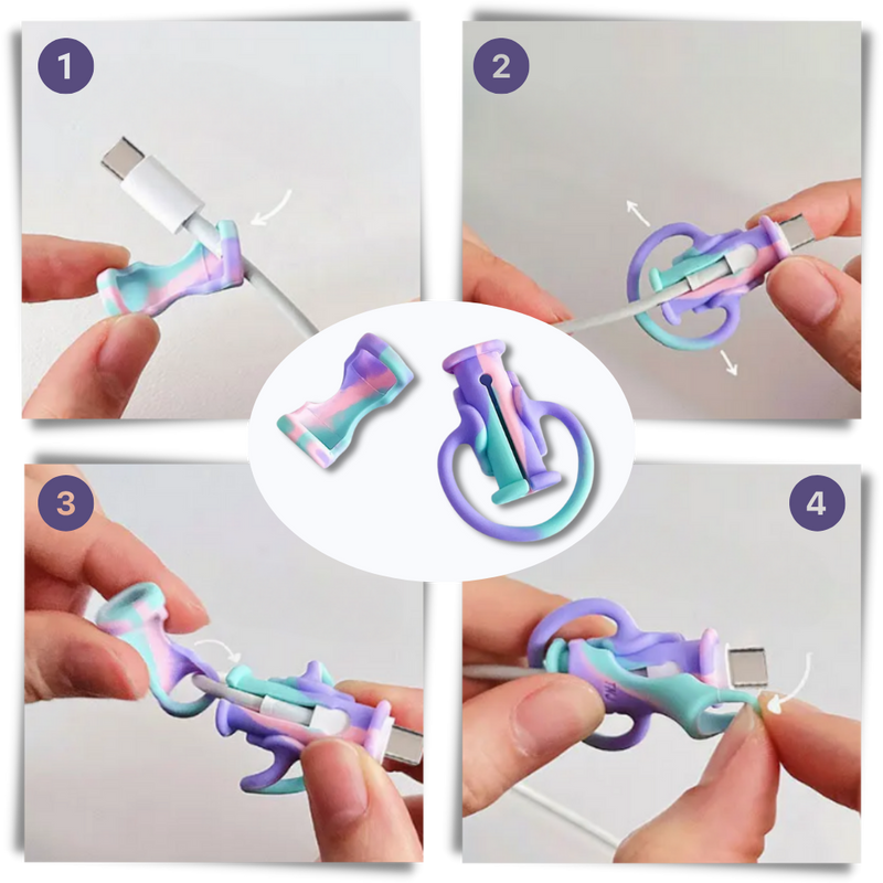 2 in 1 Silicone Cable Winder: