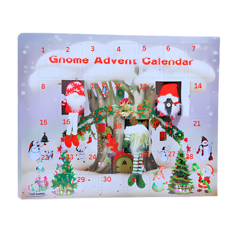 31-Day Countdown Gnome Advent Calendar