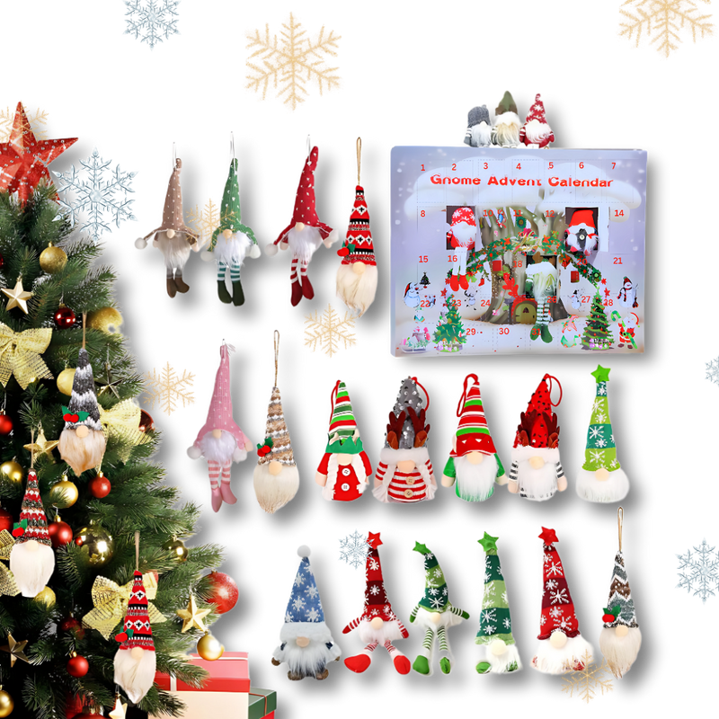 31-Day Countdown Gnome Advent Calendar