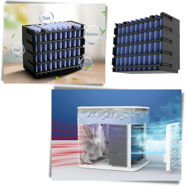 Replacement filter for mini air conditioner 3 in 1
