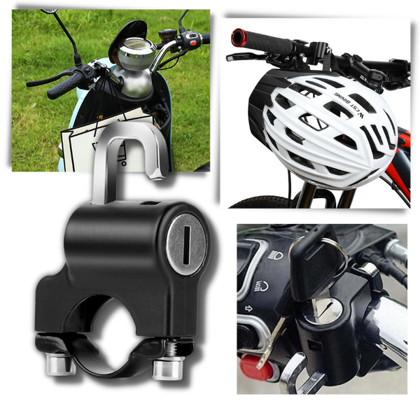 Anti-Theft Motorcycle Helmet Lock