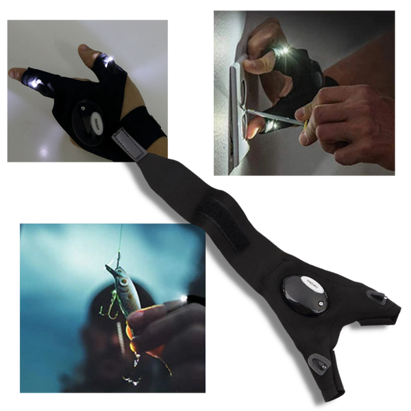 Pair of LED Gloves With Waterproof Lights