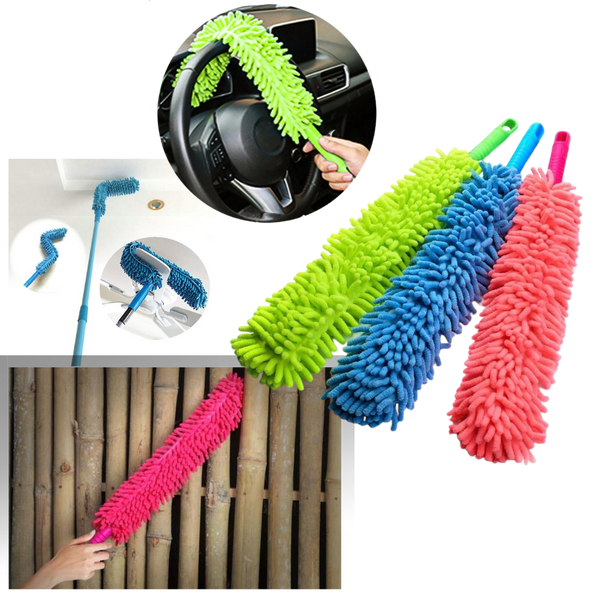 Microfiber flexible cleaning duster