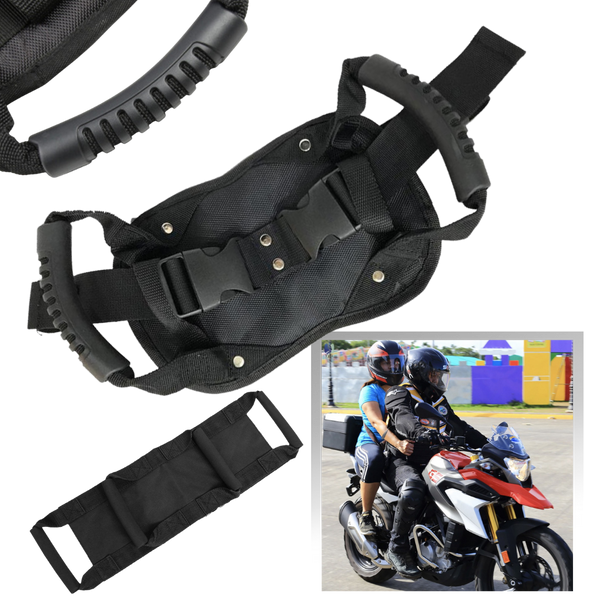 Moto driver belt for a passenger holding