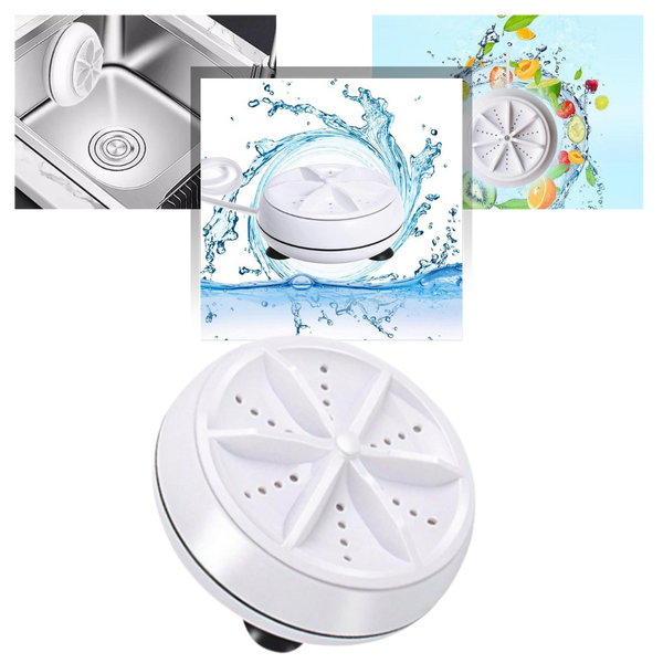 Portable ultrasonic dishwasher & laundry machine