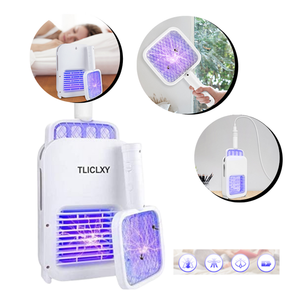 2 in 1 Electric Mosquito Swatter LED lamp