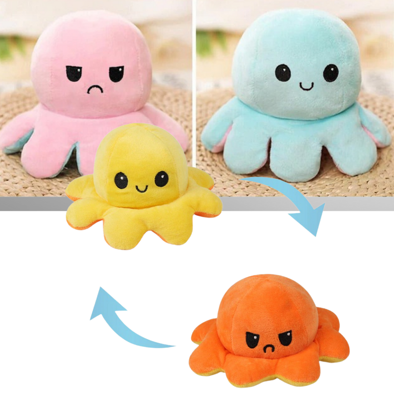 Reversible Mini Octopus Plush toy
