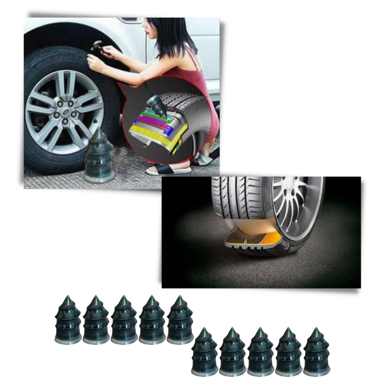 Rubber tire repair nails