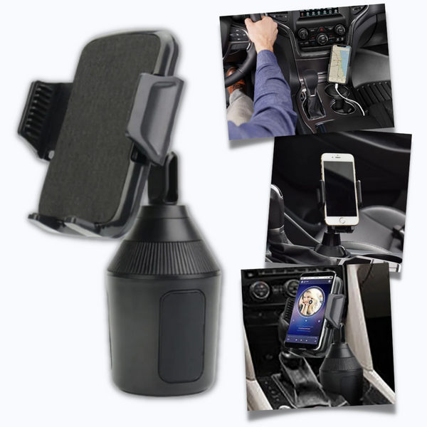 Adjustable Cell Phone Cup Holder Mount