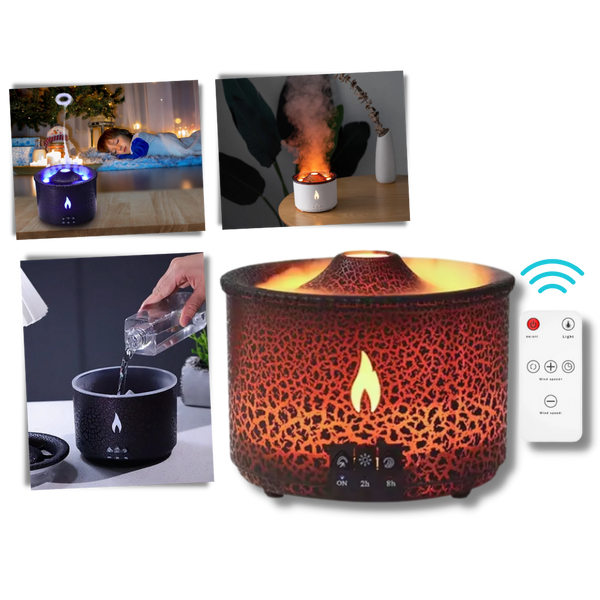 Relaxing volcano humidifier