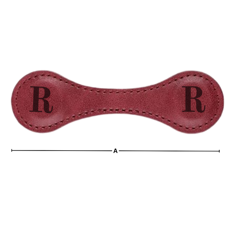 Sleek Personalized Magnetic Leather Bookmark